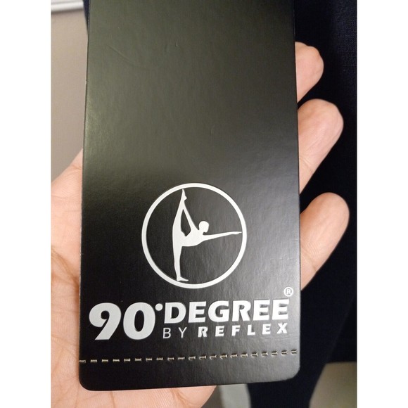 90 Degree By Reflex Navy‎ Blue Waterfall Open Cardigan Sweater Size Large - Picture 8 of 9